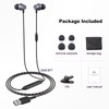 GEVO USB Earbuds Headset with Microphone for PC, USB Earphones