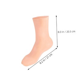 VICASKY 1pair Moisturizing Gel Foot Socks Soft Overnight Hydrating Socks for Dry Cracked Feet Reusable Design with Honeycomb Cushioning