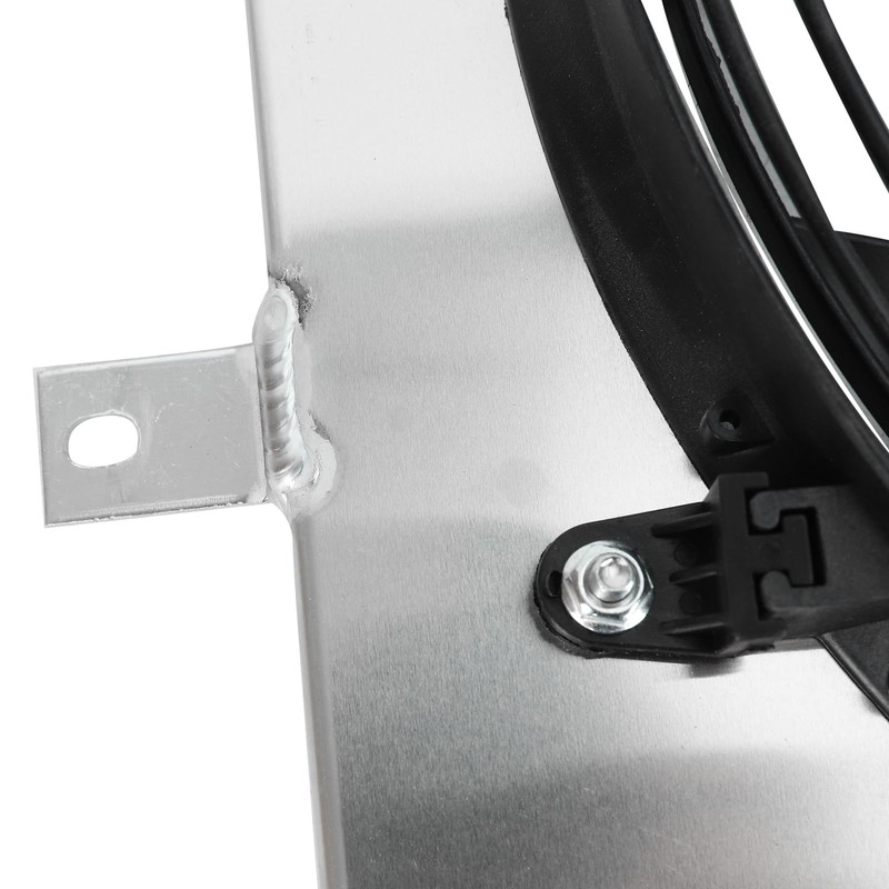 Smileracing Full Aluminum Shroud 16" Fan w/Thermostat Relay Kit Compatible