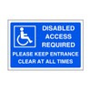 Disabled access required please keep entrance clear at all times