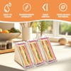 DYUEE Triangle Sandwich Box Reusable, 3 PCS Washable Sandwich Container,