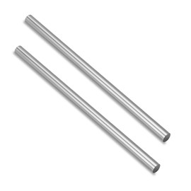Linear Shaft 10 mm, Pack of 2 10 mm x 100 mm Linear Guide Horizontal Precision Shaft Linear Bearing Round Rod