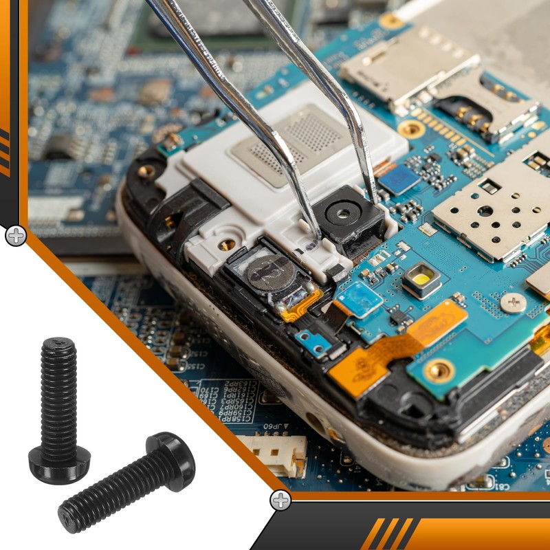 sourcing map 20Pcs M6x20mm Threaded Nylon Phillips Cross Pan Head