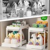 APRTAT 2 Pack Under Sink Organizer, Bamboo Wooden 2-Tier Pull-Out