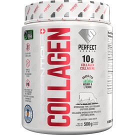 PERFECT SPORTS PERFECT SPORTS - Collagen Peptides Grass-Fed For Healthy Hair, Skin, Nails, Joints - Type I & III Hydrolyzed Collagen Peptides C Non-GMO - Unflavoured, 500g, 50 servings