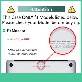 DTangLsm Compatible with MacBook Air 13 inch Case 2017-2010 Release A1466 A1369, Smooth Plastic Hard Shell Cover for MacBook Air 13" 2010 Case and Keyboard Cover, Abstract