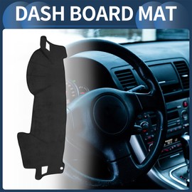 INFINAUTO Dash Cover, Center Console Non-Slip Dashboard Carpet Mat for Subaru Outback 2005-2009 Flannel Black,1Pc