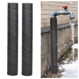 Air Jade Pipe Insulation Foam Tube, Thick Insulated Foam Pipe Wrap for Copper Pipes, Water Pipes, AC Lines, Irrigation Pipe, Non-Adhesive Pipe Foam Wrap for Winter Freeze Protection