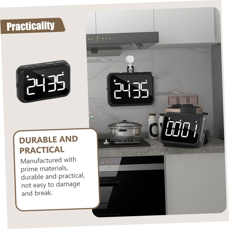 LIFKOME LED Digital Kitchen Timer with Large Display Magnetic Stand