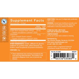 The Vitamin Shoppe Lutein - 20 MG (120 Softgels)