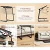 Table Portable & Foldable Comfortable Adjustable TV Tray Table Stand