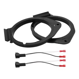 X AUTOHAUX 2 Set Speaker Spacer Ring Tweeter Speaker Spacer Adapter for GMC Yukon 2015-2022 Waterproof for 6x9'' ABS Black Front