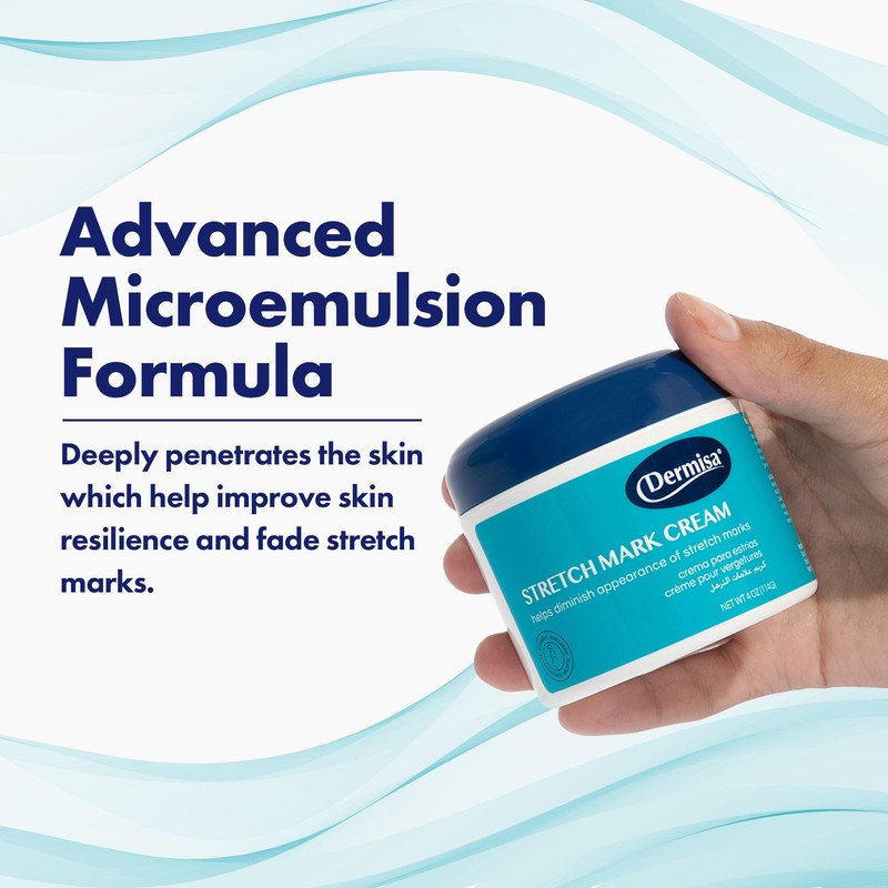 Dermisa Stretch Mark Cream | Contains Cocoa Butter, Vitamin E,
