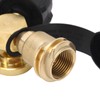 2 Way Propane Gas Splitter Brass POL to Qcc1 Y