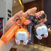 SPEEDYUNI Cat Butt Keychain with Lanyard and Cat Paw Charm,