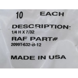 Unbranded [20 Pack] Zinc Plated Brass Female 1/4” Hex standoffs 6-32 Thread x 7/32” Long