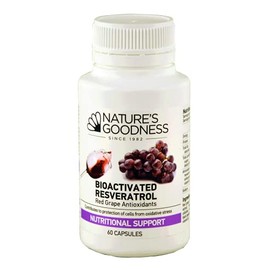 Bioactivated Resveratrol Red Grape Antioxidants 60 Capsules