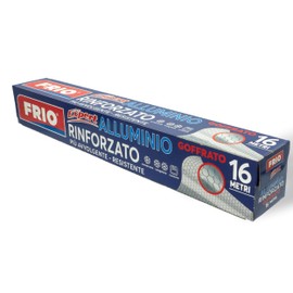 FRIO - Aluminium Food Roll Embossed 16 Meters Reinforced Cooking Professional Kitchen Ductile Food Roll - From Frost to Fridge to Oven