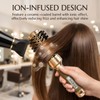 Round Brush,Hair Brush with Boar Bristles,Nano Thermal Ceramic & Ionic
