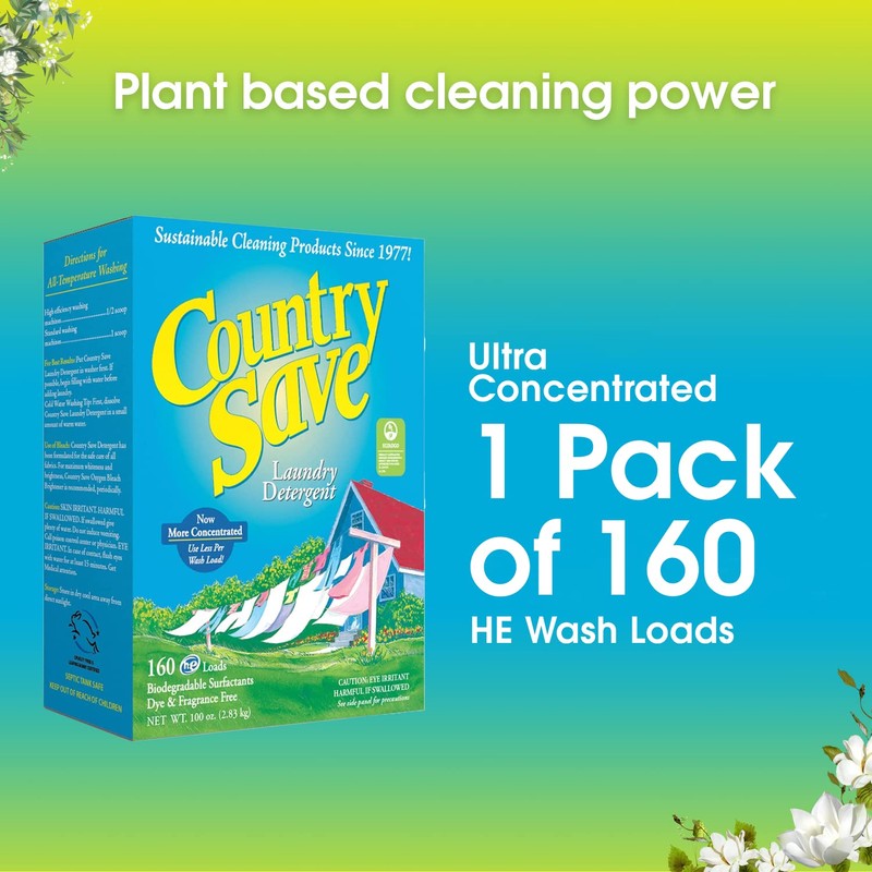 - HE Natural Laundry Detergent Clear and Free of Fillers