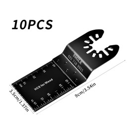 Pack of 10 Multitool Saw Blades, 35 mm Oscillating Saw Blade Accessory Set, Multifunctional Tool Saw Blades Accessories, Oscillating Saw Blades for Cutting Wood, Metal, Plastics