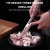 2PCS Shrimp Deveining Tool Stainless Steel Shrimp Peeler and Deveiner