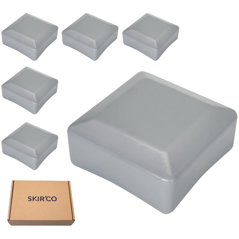 SKIR'CO (6 pieces) fence post caps, square, 80 x 80