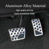 2PCS Car Non-Slip Aluminum Alloy Pedal Pads, Nonslip Car Pedal