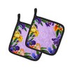 Caroline's Treasures CK1697PTHD Irises Pair of Pot Holders potholders, Multicolor