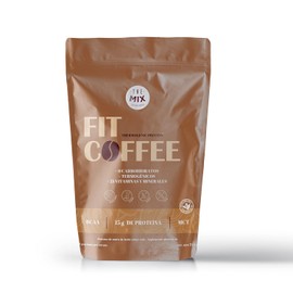 FIT COFFEE Café Sin carbohidratos - Keto Friendly - Proteína de suero de leche con café y extractos de tés, sin azúcar 750g. The Mix Superfoods