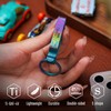 KeyUnity KM02 Titanium Decorative Clip Double Sided Keychain Hook, Anodized