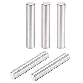 sourcing map 5pcs 8 mm x 45 mm dowel pin 304 stainless steel cylindrical shelf support pin fixing elements silver
