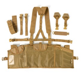 MT Military Chest Rig MOLLE II Tactical Assault Panel (TAP) Vest Army Vest with Straps Coyote