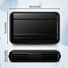 T Tersely Digital Storage Aluminum Case – 8 Slot Waterproof Dustproof Shockproof Memory Card Carrying Box for SD/SDHC/MMC/Micro SD/TF Cards