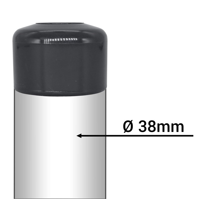 SKIR'CO Pack of 10 Fence Post Caps Round 38 mm