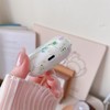 MINSCOSE Compatible with AirPods 4 Clear Case,Cute Aesthetic Flower Pattern
