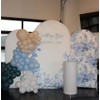 Something Blue Before I Do Arch Backdrop Cover for Bridal