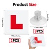 2 Pack Fully Magnetic Learner Driving L Plates with 8