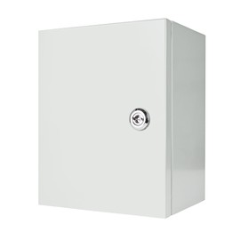 Outdoor Electrical Box Waterproof, NEMA 4 Steel Enclosure Box with Mounting Plate, Wall Mounted Lockable Electrical Junction Box for Indoor/Outdoor (10"x8"x6")