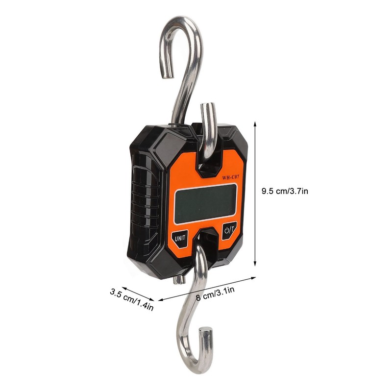 Digital Fishing Scale Multifunction 0.2kg to 100kg Portable Electronic Hook