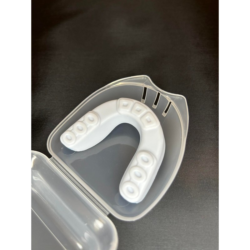 Mouthpiece with Case (White, Light Blue, Kids) Martial Arts Ice