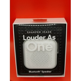 Sharper Image Louder As ONE Bluetooth speaker -White-NEW WITH BOX/TAGS (org $40)