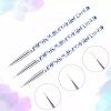 Veraly Set 3 Pincel Brillos Delineador Uña Bricolaje Dibujo Linea