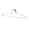 SHIMOYAMA Non-Slip Metal Clothes Hangers - 5 Pack, Space-Saving Short