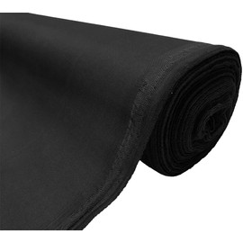 A-Express Black 20oz Heavy Duty Thick Waterproof Canvas Fabric 600D Outdoor Cover 1/2 Half Metre