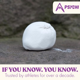 Psychi Chalk Ball for Rock Climbing Gymnastics Weightlifting Pole Dancing (x10 Ball)