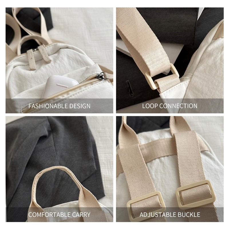 Mayoii Canvas Mini Backpack Small Backpacks for Women Small Rucksack