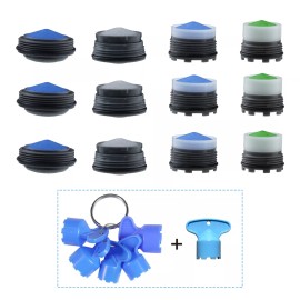 Hibbent 12Pcs Faucet Aerator with 6Pcs Cache Faucet Aerator Key Removal Wrench Tool