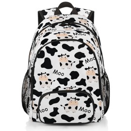 OMFUNS School Backpack for Boys Girls - Bookbag for Middle Elementary College Gym Travel, School Bag Rucksack Casual Daypack Computer Laptop Backpack for Women Men (Cute Cows Animal)