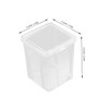 SHOWERORO 2pcs Container with Lid Versatile Desktop Plastic Storage Box